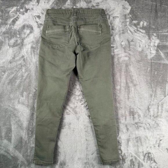 Democracy Jeans Womens 4 Green Skinny Mid Rise Stretch Ab Technology Pants - Picture 2 of 11